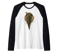 Tortugas Todo el Camino hacia Abajo Cosmología científica Libre albedrío Camiseta Manga Raglan
