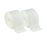 Torunda de celdas 1000 N&BF (2 rollos con 500 trozos), torunda de celulosa, sin pelusas, 12 capas para uñas, uñas de gel, diseño de uñas y manicura