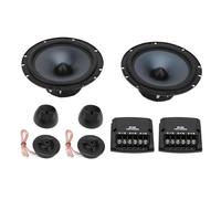 Torvex Altavoces de componentes, Juego de Altavoces para Coche de 6,5 Pulgadas, 4 ohmios, 500 W, con 2 woofers de Rango Medio, tweeters para reemplazo de Audio de Puerta Delantera