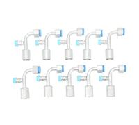 Torvex Conectores de Manguera de CA, Kit de Adaptador de Acoplamiento de Refrigerante de Aluminio de 10 Piezas para Automóviles, Camiones y Modificación de CA de Vehículos de (10,5 mm/0,41 pulgadas
