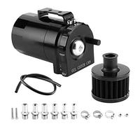 Torvex Lata de captura de aceite, kit de filtro de ventilación del depósito del tanque de Contenedor de almacenamiento de ventilación del cárter del cilindro del motor