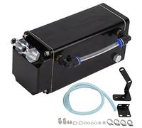 Torvex Lata de captura de aceite, tanque de ventilación del cárter de aluminio de 750 ml y separador de aceite compatible con motores GM LS1 LS2 LS3 LS6 LS7 LS9 (negro)