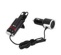 Torvex Transmisor Bluetooth, Adaptador de Radio FM Reproductor MP3 Kit Manos Libres para Auto con Cargador USB Dual para transmisión de Audio en vehículos