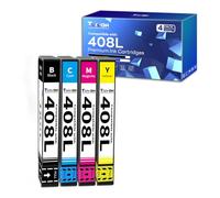 Torvon 408L Cartuchos de Repuesto para Epson 408L 408XL Cartuchos Multipack