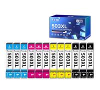 Torvon 503XL Cartuchos de Tinta compatibles con Epson 503XL Multipack para Epson Expression Home XP-5200 XP-5205 XP5200 XP5205 Workforce WF-2960 WF-2965 WF-2960DWF WF-2965DWF (Paquete de 12)
