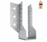 TORVON Soporte para vigas 10 piezas 195 x 50 x 2,0 mm Soporte de viga galvanizado al fuego Conector de viga Conector de madera Soporte de poste Soporte para carport Terraza Pérgola