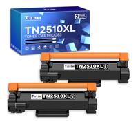 Torvon TN2510XL Compatible para TN-2510XL para Brother HL-L2400DWE | Compatible con Brother TN-2510XL TN-2510 HL-L2400DW MFC-L2835DW MFC-L2800DW DCP-L2620DW MFC-L2860DWE DCP-L2627DW (2-negro)