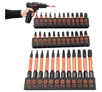 Torx Bit Set | 36-Piece S2 Steel Torx Screwdriver Set | T5-T40 Magnetic Security Torque Bits, Sturdy Precision Tools for Motorcycles, Computers & Electronics
