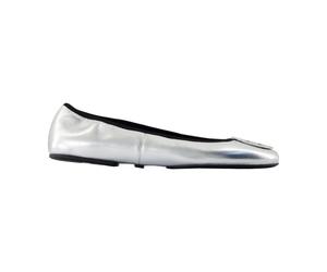 Tory Burch - Minnie Travel Ballet - Shoes - Mujer - Gris - 41 EU -