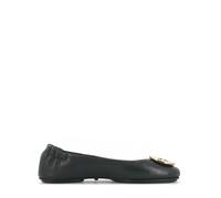 Tory Burch - Minnie Travel Ballet With Metal Logo - Shoes - Mujer - Negro - 36 EU -