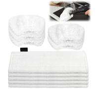 TOSAVGA 10 paño de Microfibra compatibles con Limpiador a Vapor Kärcher EasyFix SC2, SC3, SC4, SC5-4 paños de suelo + 4 fundas para boquilla manual para limpiador a vapor eléctrico