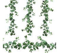TOSAVGA 4PCS Guirnaldas de Hiedra Artificial Exterior 2m, Guirnalda Plantas Artificiales Colgantes, Enredaderas Artificiales Decorativas, Vides Falsas Realistas para Interior y Exterior, Hogar, Boda