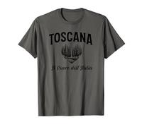 Toscana Corazón de Italia Cipreses Corazón en italiano Camiseta