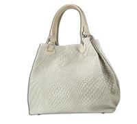 Toscanto Bolso estampado abstracto trenzado beige cuero OTT163HI