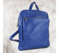 Toscanto Mochila De Ciudad Para Dama De Cuero Azul OTT610RB