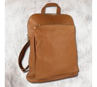 Toscanto Mochila De Ciudad Para Dama De Cuero Color Marrón Claro OTT610RN