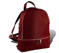 Toscanto Mochila De Ciudad Para Dama De Cuero Color Rojo Oscuro OTT612RD