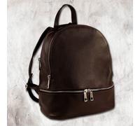Toscanto Mochila De Ciudad Para Dama De Cuero Marrón OTT612RN
