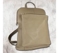 Toscanto Mochila De Ciudad Para Dama De Cuero Taupe Beige OTT610RI