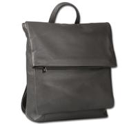 Toscanto Mochila De Cuero Gris Oscuro Cityrucksack Mediana 32x33x8cm ORT102RK5