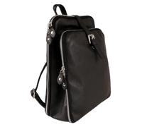 Toscanto Mochila de piel negra ORTM102RS