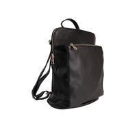 Toscanto Mochila de piel negra ORTM103RS