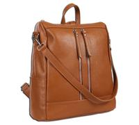 Toscanto ORT100RC - Mochila de piel para mujer, color marrón