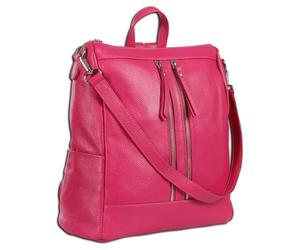 Toscanto ORT100RP - Mochila de piel para mujer, color rosa fucsia