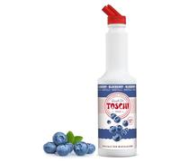 Toschi® | Arándano Preparado para Bebidas Base Fruta Arándanos | Jarabe sin alcohol para mezcla ideal cócteles y bebidas largas - 1 x 1 litro