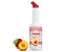 Toschi® | Preparación para bebidas de pesca, base de jugo y puré de melocotón | Jarabe sin alcohol para mezclar, ideal para cócteles y bebidas largas, 1 x 1 litro