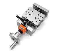 TOSEASTARS Mini eje lineal manual de 50 mm Hub Contadores Sliding Table