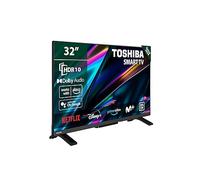 TOSHIBA 32WV2E63DG Smart TV de 32" con Resolución HD HDR10, Compatible con asistentes de Voz Alexa y Google, TV Satélite, Bluetooth, Dolby Audio