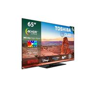 Toshiba 65QV3463DG Smart TV QLED 4K UHD de 65", sin Marcos, con HDR10, Dolby Audio, Compatible con Asistente de Voz Alexa, Bluetooth