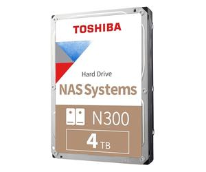 Toshiba 8.9cm (3.5") 4TB SATA3 NAS N300 7200RPM Interno a Granel