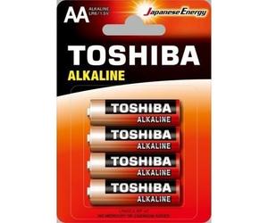 Toshiba Alkaline LR6 Pack de 4 Pilas AA Alcalinas 1.5V