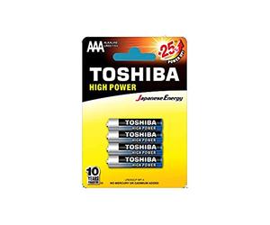 TOSHIBA Battery Set Alkaline LR03GCP BP-4 (Alkaline Manganese; 4)