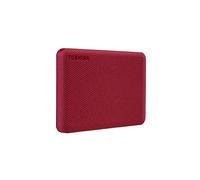 Toshiba Canvio Advance HDTCA10XR3AA - Disco Duro Externo portátil de 1 TB USB 3.0, Color Rojo