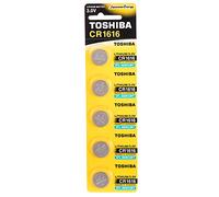 TOSHIBA CR1616 - Pilas de botón de litio de 3 V, paquete de 5