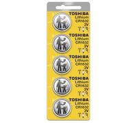 Toshiba CR1632 - Pila de botón de litio de 3 V (5 baterías)