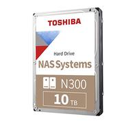 Toshiba Disco Duro Interno NAS N300 de 10 TB de 3.5 Pulgadas - CMR SATA 6 GB/s 7200 RPM 512 MB de caché - HDWG71AXZSTA