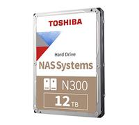 Toshiba Disco Duro Interno NAS N300 de 12 TB de 3.5 Pulgadas - CMR SATA 6 GB/s 7200 RPM 512 MB de caché - HDWG51CXZSTA