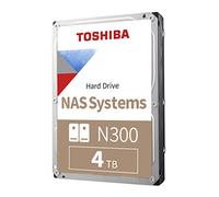 Toshiba Disco duro interno NAS N300 de 4 TB de 3.5 pulgadas - CMR SATA 6 GB/s 7200 RPM 512 MB de caché - HDWG740XZSTC