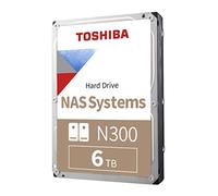 Toshiba Disco Duro Interno NAS N300 de 6 TB de 3.5 Pulgadas - CMR SATA 6 GB/s 7200 RPM 512 MB de caché - HDWG760XZSTA