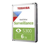 Toshiba Disco Duro Interno S300 de vigilancia de 6 TB de 3.5 Pulgadas, SATA 6 GB/s, 7200 RPM, caché de 256 MB (HDWT360UZSVAR)
