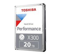 Toshiba Disco duro interno X300 de 20 TB para rendimiento y juegos de 3.5 pulgadas - CMR SATA 6 GB/s 7200 RPM 512 MB de caché - HDWR62AXZSTA