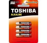 BATERÍAS TOSHIBA AAA Red ALCALINA LR03GCA BP-4C LR03 Blister DE 4