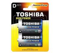 Pack de 2 Pilas D 2 Toshiba LR20/ 1.5V/ Alcalinas