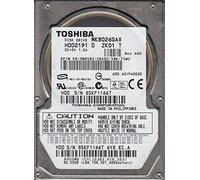 Toshiba MK8026GAX, A0/PA002D, HDD2191 D ZK01 T, 80GB IDE 2.5 Disco Duro