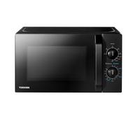 Toshiba MW2-MG20PE(BK) - Horno microondas de 700 W con función de parrilla y combinación crujiente, 5 niveles de potencia, potencia de parrilla de 1000 W, color negro