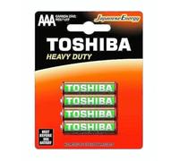 Toshiba R03KG BP-4TGTE SS - Pilas AAA de Carbono y Zinc, 1,5 V, 4 Unidades
